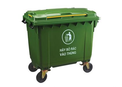Thùng rác 660 lít nhựa Composite