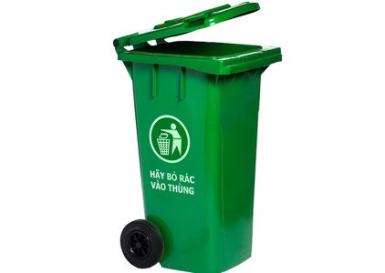 Thùng rác công nghiệp 120 lít HDPE