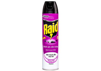 Xịt muỗi Raid không mùi 600ml